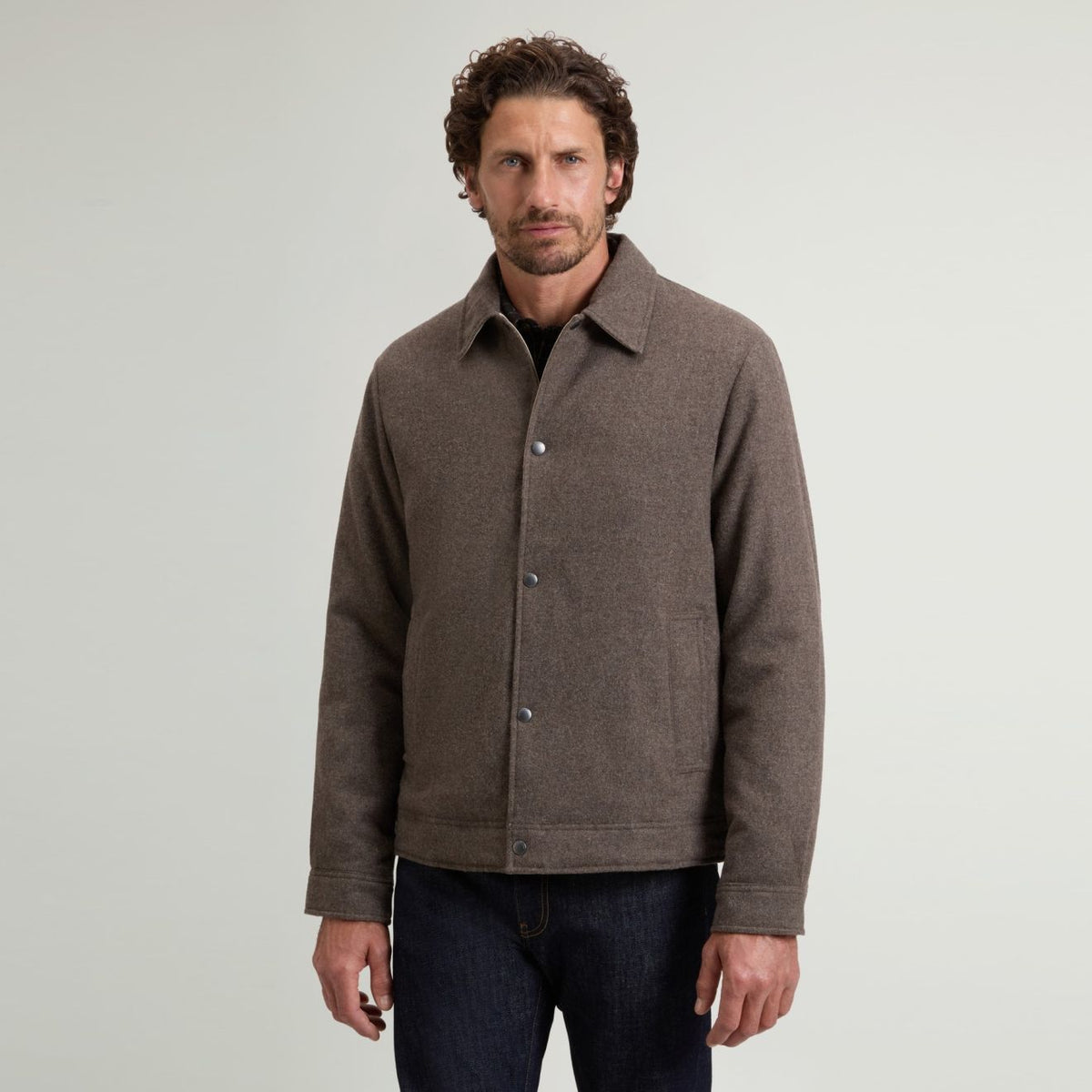 Woolrich Wool Keating Overshirt Brun